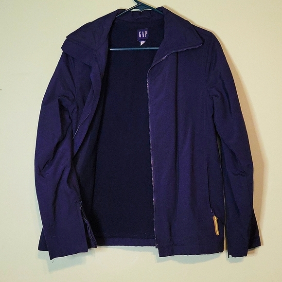 Gap (S) Navy Blue Jacket Fall Fleece - Picture 6 of 6